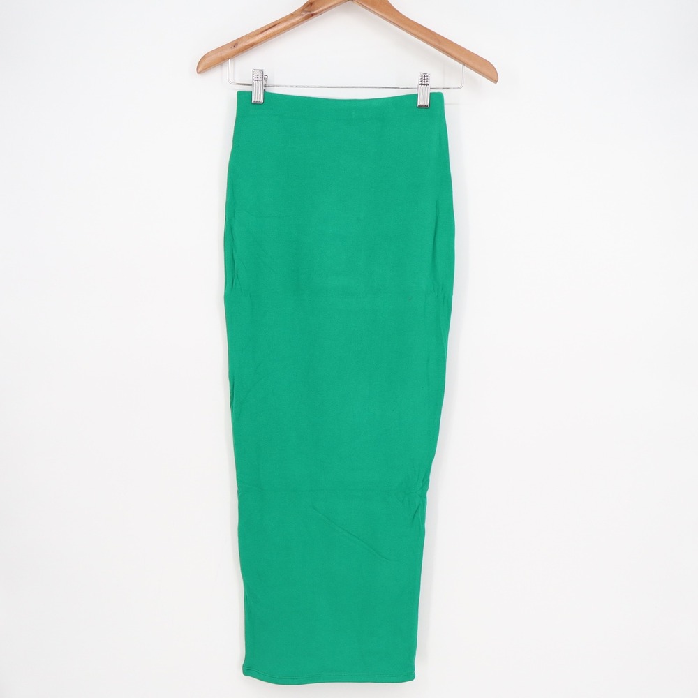 Naked Wardrobe Green Bodycon Midi Skirt NW-S0044 Size Medium Mens Womens - Picture 6 of 8